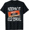 Old School Hip Hop 80s 90s Unisex Tee Vintage Mixtape Cassette Tape TShirt for Mens Music Lovers Streetwear Trend Fashion Tops