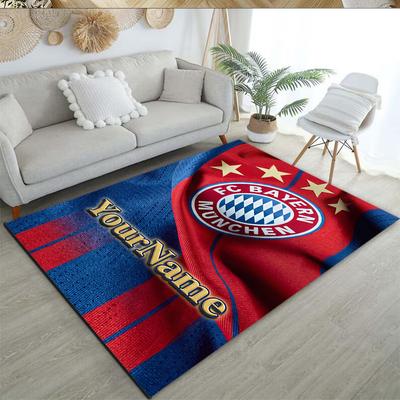 Fc Bayern München 10 Customizable Name Floor Mat Design for Study Room Game Room Foyer Decorate Room Anti-slip Rug Office Home Decor