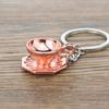 Mini 3D Creative Coffee Keychain Metal Creative Barista Coffee Keychain  Miniature Pendants