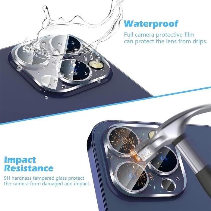 Film de Protection - BOOLING - iPhone 15 Pro - Verre Trempé - Résistant aux Chocs - Lot de 3