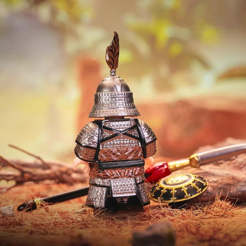 Jin Dynasty Ironclad Cavalry Soldier & War Horse Medieval Armor Building Blocks Toy