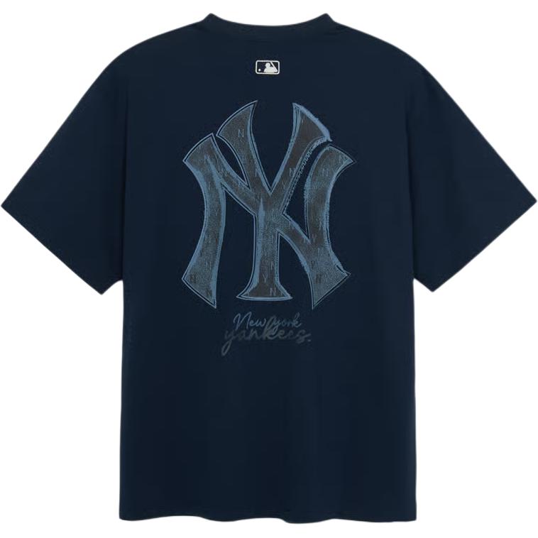 

New MLB T Shirts Men s Marine Blue 3ATSM0754-50NYS M