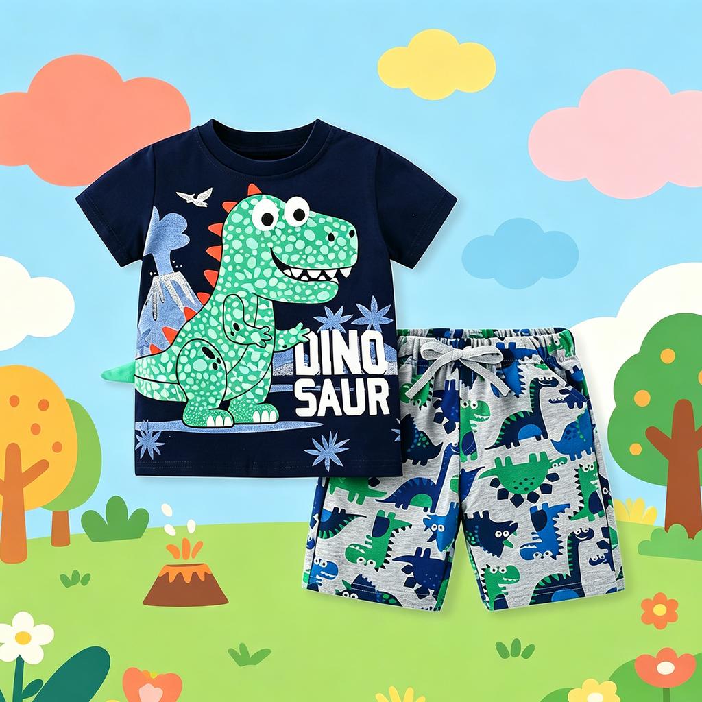 Boys' Short Sleeve T-Shirt Summer Fashion Tee for Casual Everyday Wear
