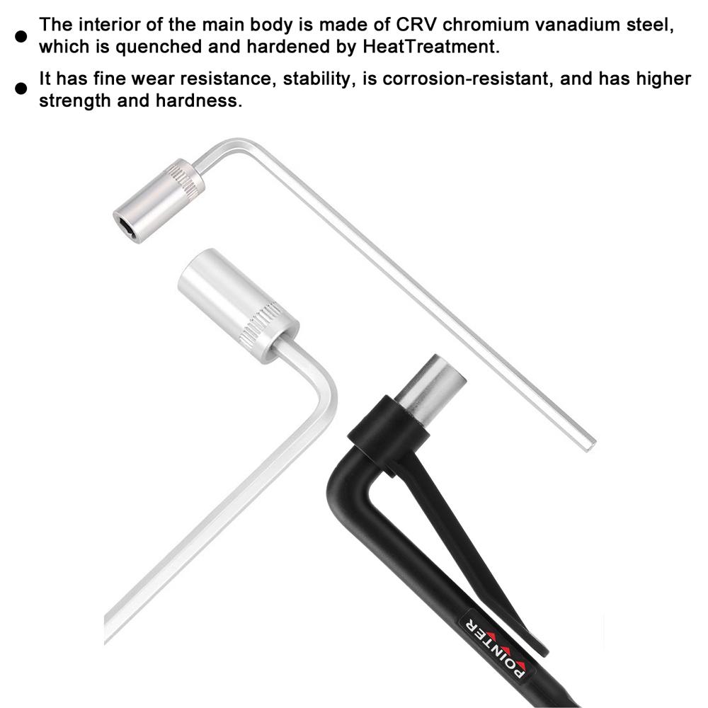 Bicycle Torque Wrench with Bits Set Portable Bike Spanner Kit Hexagon Wrench Bicycle Maintenance and Repairing Tools