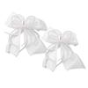 Elegant Detachable Pearls Beaded Bowknot Shoe Clips For Women Formal Event Wedding Party Heel Sneakers Charm Accessories