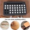 M-Modern-38 PCS Leather Stamping Tools, Alphabet Leather Stamping Kit With Rubber Hammer, For Leather Working(6Mm)