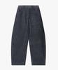 Gilyeong Denim Corduroy Barrel Pants_Navy