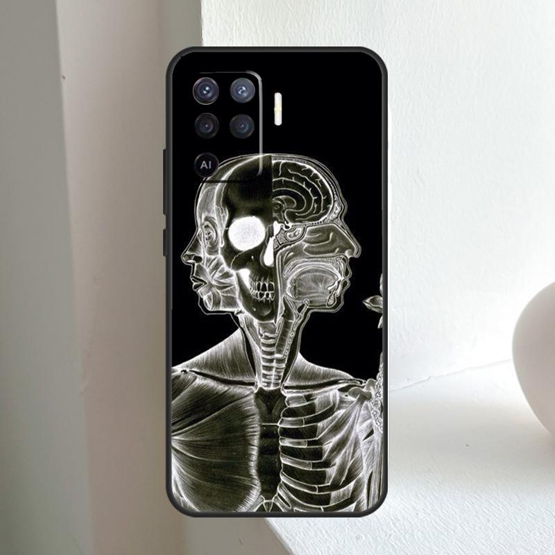 Medical Skeleton Anatomy For OPPO A6 A5 Pro A15 A17 A77 A16 A76 A96 A18 A38 A58 A78 A98 A54 A74 A94 A40 A60 A80 Case