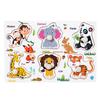 Giocattoli Montessori in Legno Blocchi da Costruzione per Bambini Classificatore di Forme Alfabeto Numeri Puzzle Jigsaw Giocattolo Educativo per Bambini Regalo per Bambino