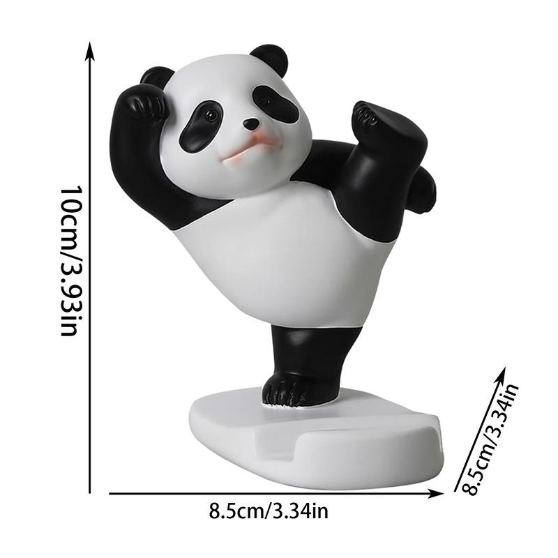 Cute Phone Holder for Desk Cartoon Desktop Phone Stand in Panda Shape Stable Non Slip Decorative Panda Desk Accessories Bracket