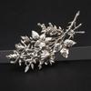 Used X327 Vintage Brooch Bouquet Flower Carving Flower Leaf Silver Color Design