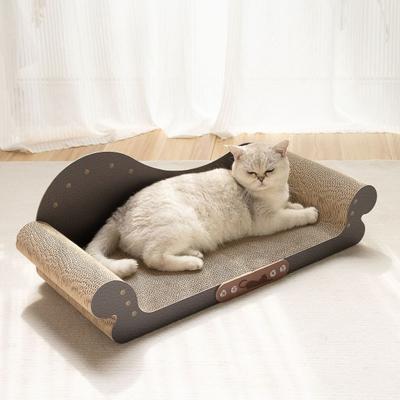 Großes Katzenkratzbett, Haustier-Kratzbrett, übergroße Kratzlounge, Katzenbettmöbel