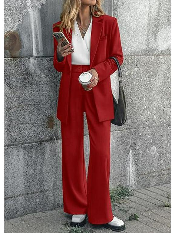 2025 Women's Autumn/Winter Fashion: Elegant Solid Color Suit & Pants Set