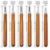 12pcs Wood Carving  Set For Woodworking Wood Carving Knife Set Hand Tool Kit For Carpenter Craftsman Gifts