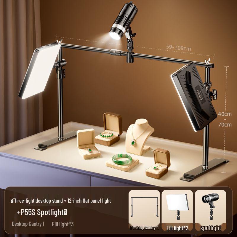 Broadcast Fill Light: LED Desktop Top Light for Live Room Photography and Professional Lighting