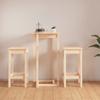 Day and Night - Day and Night 3-piece Bar Set Solid Pine Wood