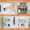 Magnetic Spice Rack for Refrigerator Kitchen Organizer and Storage Shelf Clear 4 Pack