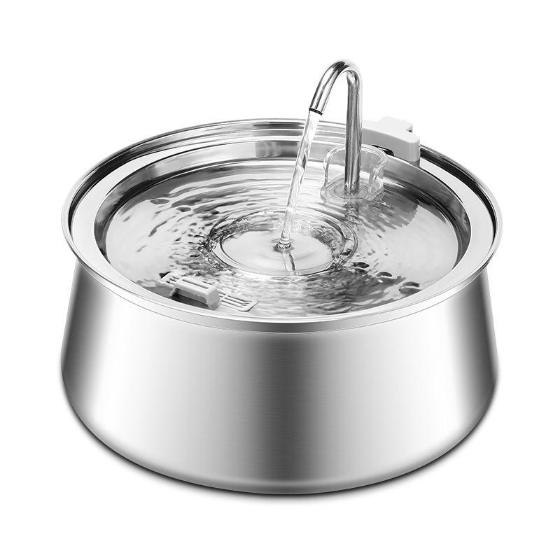 SUS304 Stainless Steel 4L Automatic Pet Water Dispenser with Visible Window