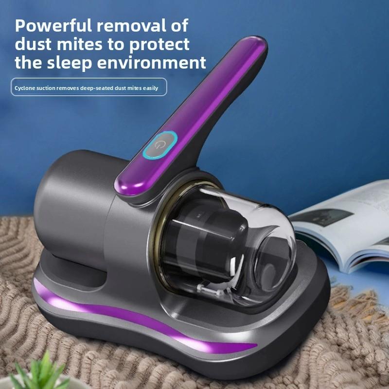 Aspirador de mano inalámbrico para ácaros, limpiador potente para cama y hogar, recargable