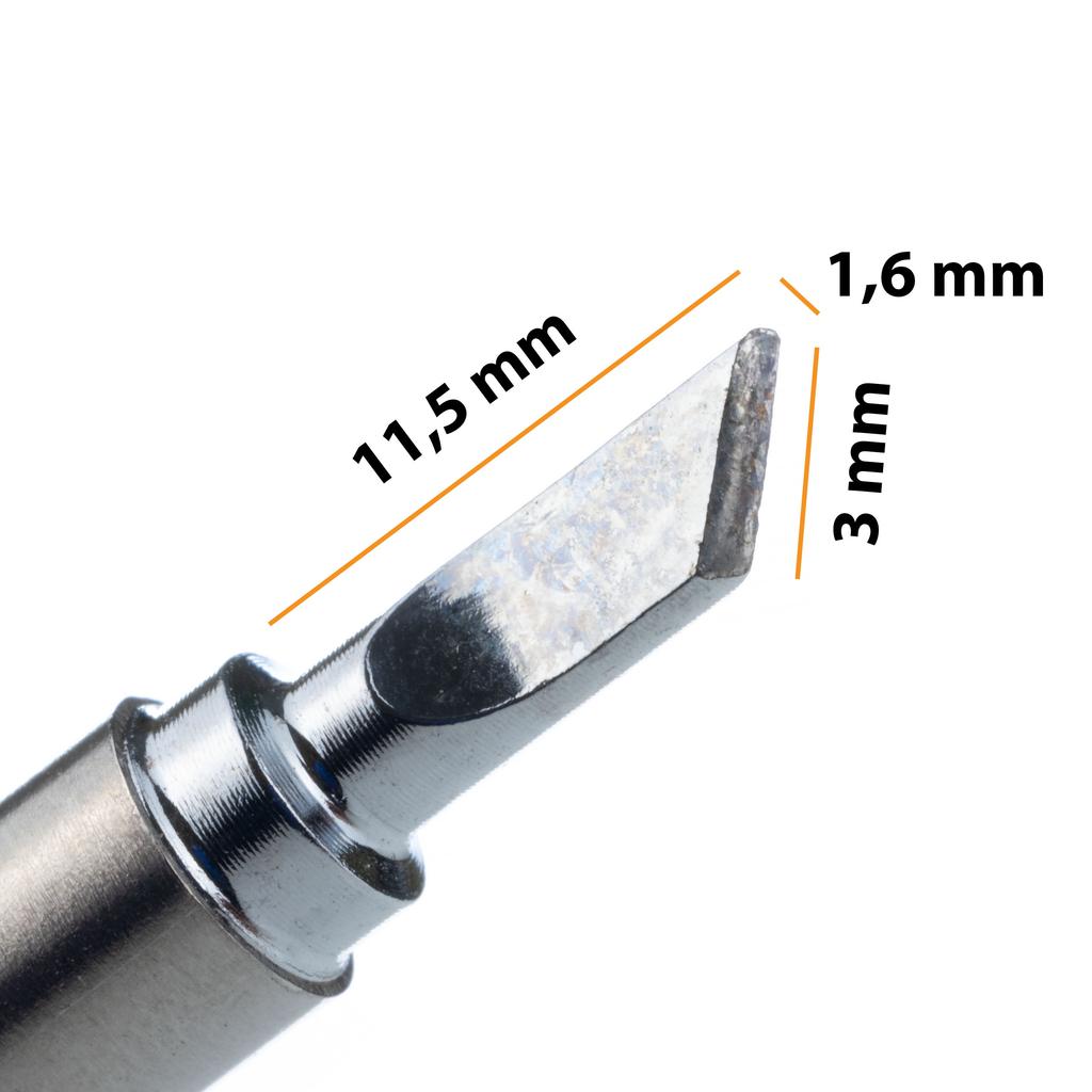 Rosfix Grot Lutowniczy T12-KU – Wbudowana Grzałka i Czujnik Temperatury | Szybkie Nagrzewanie do 300°C w 10 Sekund | Bezpieczna Wymiana