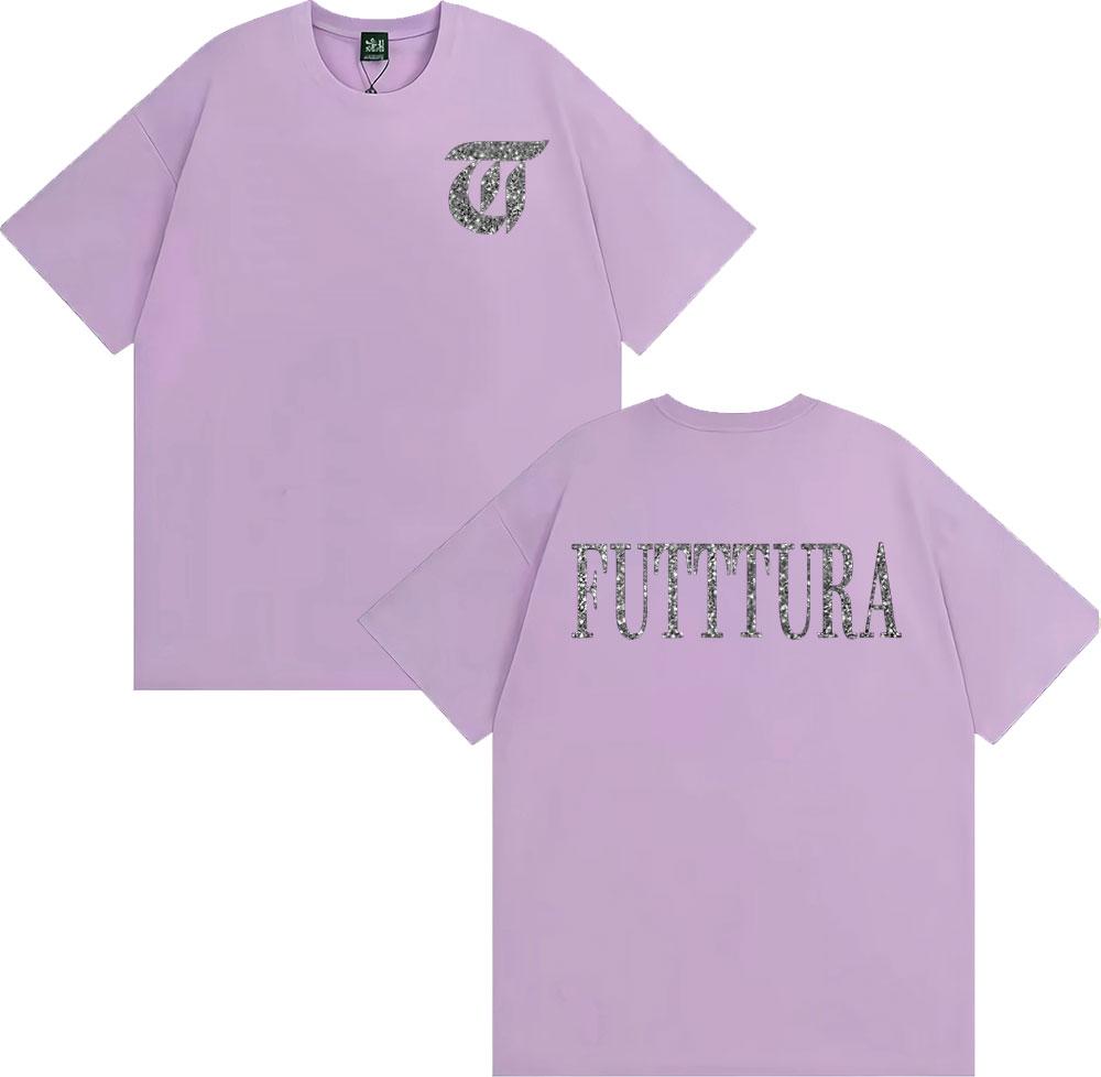 Sängerin Tini Stoessel Futtura Album Logo T-Shirt Damenbekleidung Harajuku Ästhetik T-Shirts Lässiges Gemütliches T-Shirt