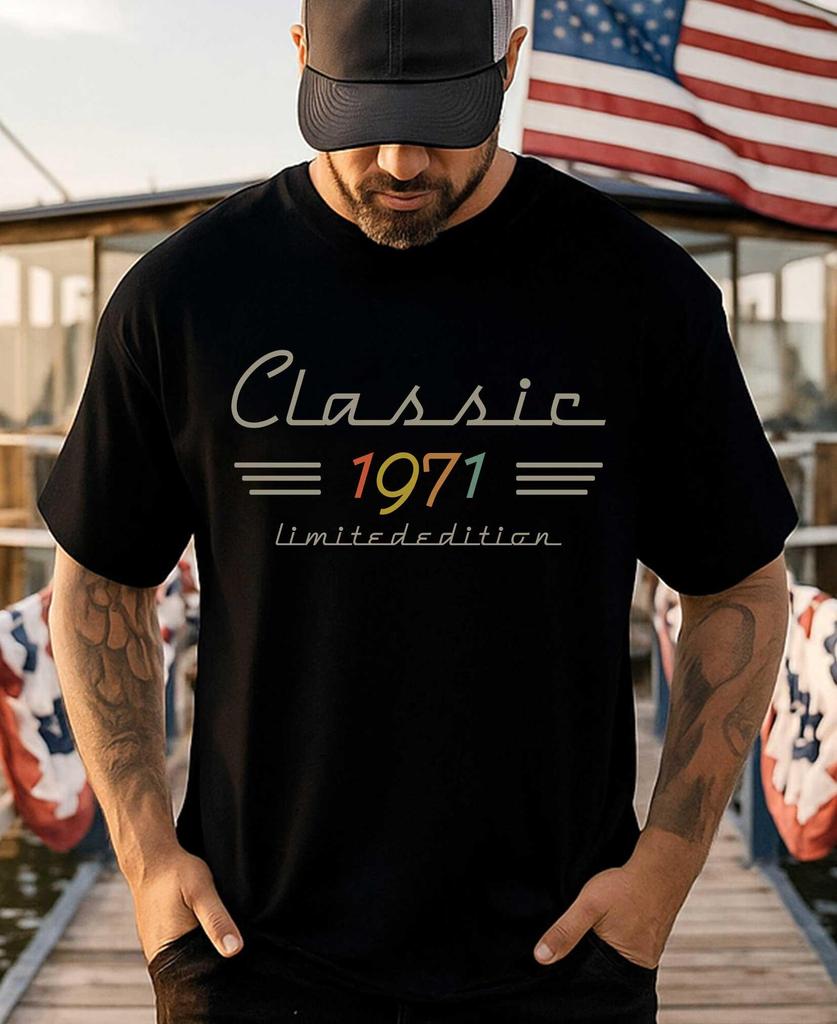 Classic 1971 Limited Edition Shirt, 55 Year Old Classic Shirt, 55th Birthday Vintage 1971 Tee, Born in 1971 Retro T-Shirt, 55th Birthday Tee