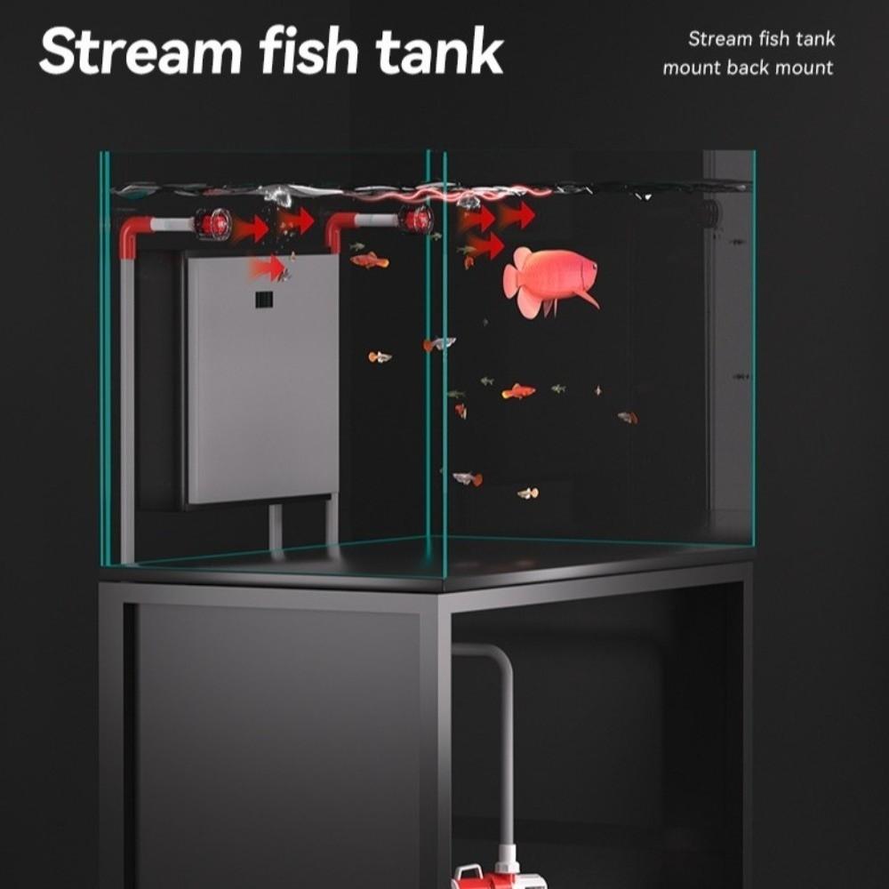 Wasserzirkulation Aquarium Strömungspumpe Leuchtende Wasserströmungspumpe Selbstrotierendes Lüfter-Kit Meerwasseraquarium