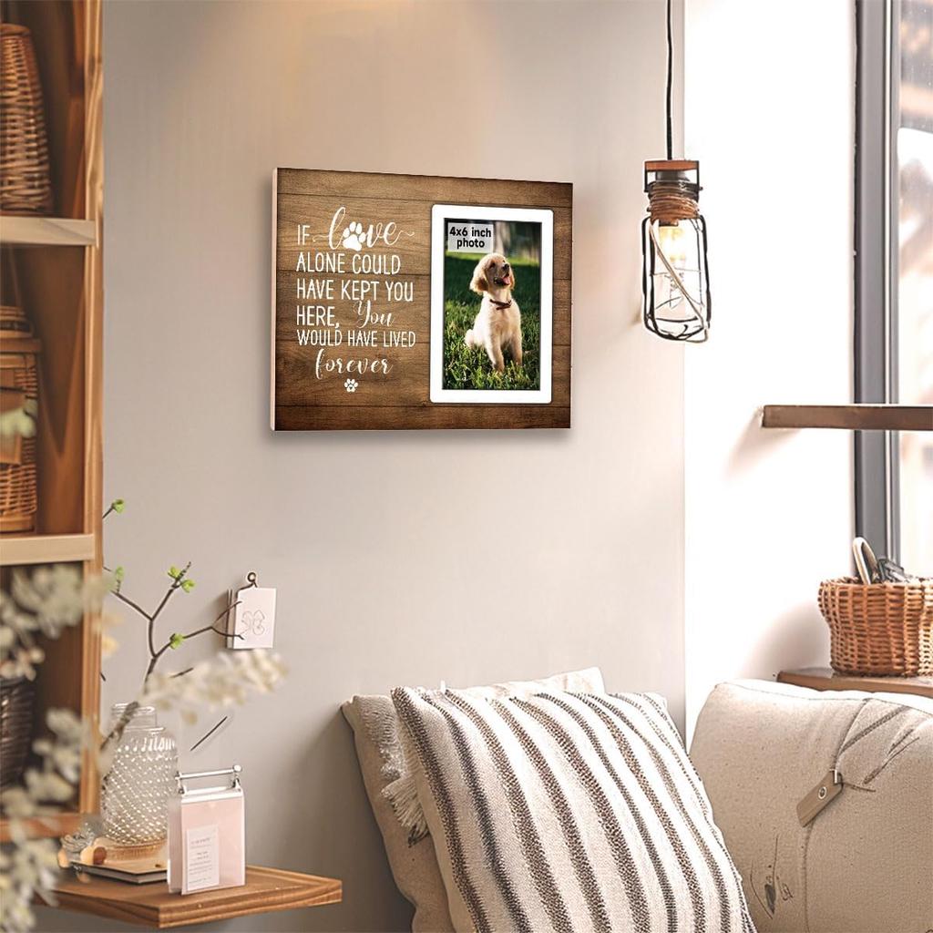 Pet Memorial Gifts, Dog Memorial Gifts for Loss of Dog, Sympathy Gifts for Loss of Dog Cat, Pet Remembrance Gift, Dog Picture Frame, Cat Memorial