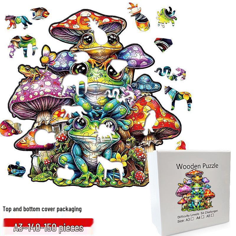 Irregular Animal Dog Penguin Wooden Puzzle in Stock