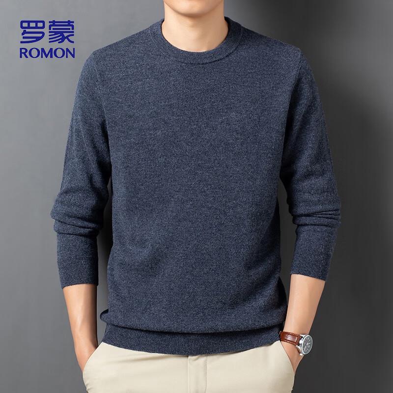 

Romon Men s Pure Wool Thermal Sweater (Model 330) XL