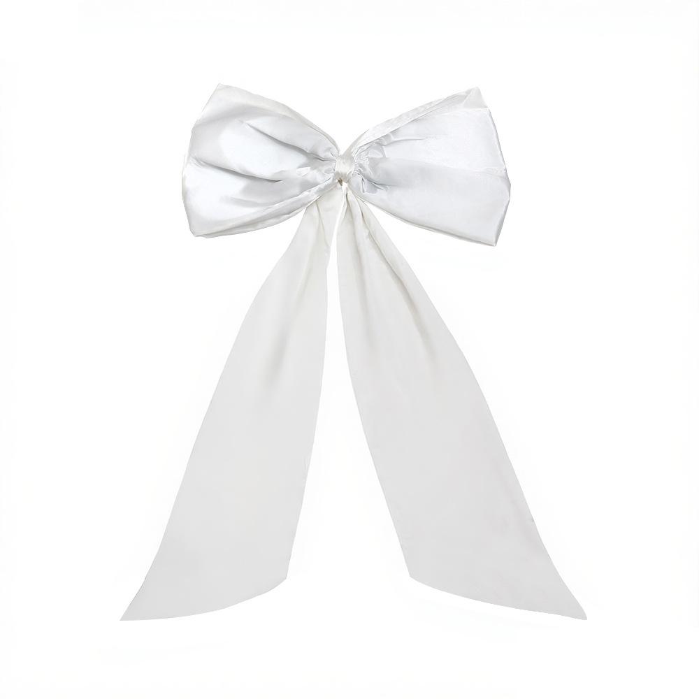 43 x 24 Inches Large Bow Themed Party Decorations Giant Pink Bow Decor Satin Ribbon, Contains Felt Big Pink Bow Wall Decor