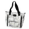 New new Chinese large-capacity messenger bag, ink painting, national style, retro shoulder tote bag, transparent pain bag for students in class