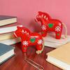 2026 Pony Ornament 2 Pieces Resin Painted Pony Decorative Table Figurine Little Horse Ornament For Home Living Room Bedroom