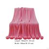 Decorative Blanket Tissue with A Gentle Welcoming Ball 39.37 Inx41.34 Inches for Women