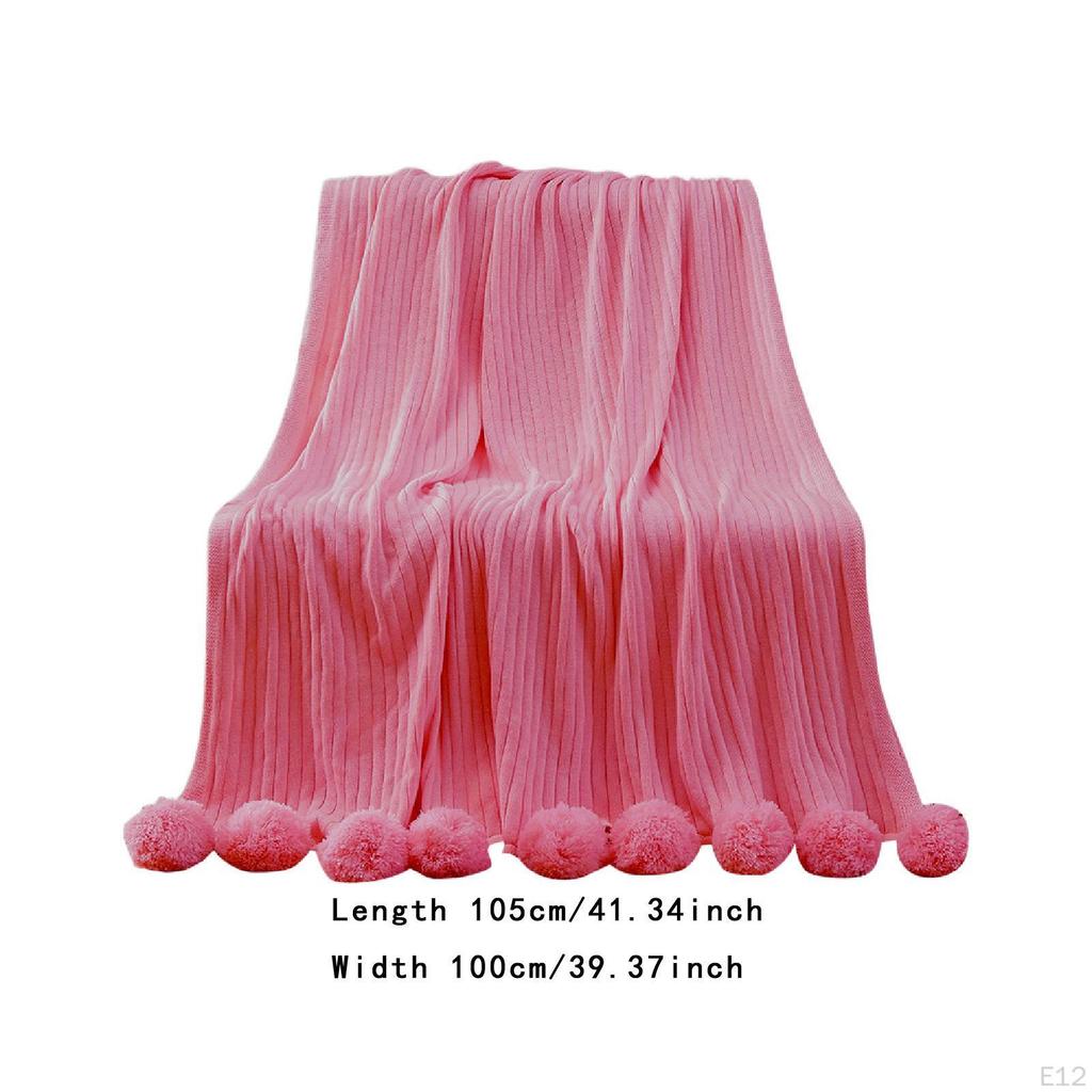 Decorative Blanket Tissue with A Gentle Welcoming Ball 39.37 Inx41.34 Inches for Women