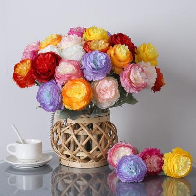 European-Style Dew Lotus Faux Flowers for Wedding & Home Decor