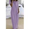 Robe Longue en Soie de Lait avec Motif Assemblé pour un Style Décontracté d'Été