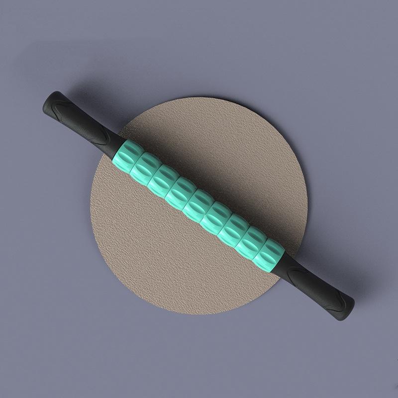 

Gear Massage Stick Yoga Deep Muscle Relaxation Massage Shaft Personal Training Fascia Roller Plastic Roller Stick Shaft Fitness зелёный