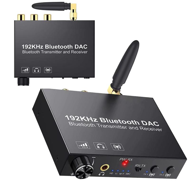 192KHz DAC Digital To Analog Audio Converter Bluetooth Audio Transmitter Receiver with AptX Low Latency