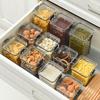 Transparent Airtight Food Grade Storage Jar: Moisture-Proof, Square/Rectangular Kitchen Container for Grains and Chinese Medicine