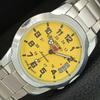 JAPAN VINTAGE REFURBISHED SEIKO 5 AUTOMATIC MENS YELLOW DIAL WATCH A446006-1