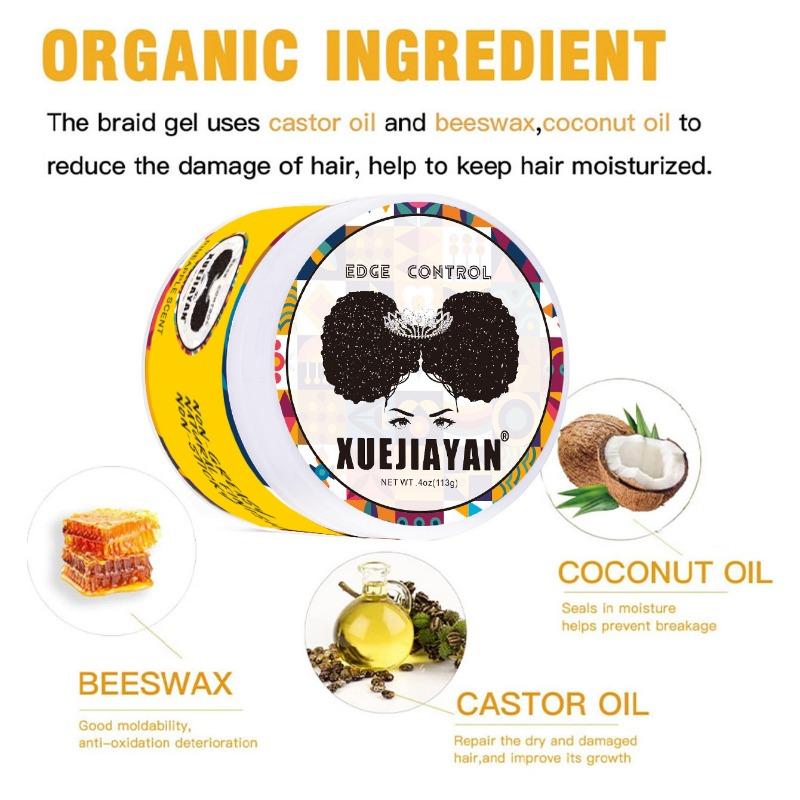 113g Sideburn Wax, Hair Edge Control, Long-lasting Styling, No Trace