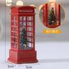 Christmas Chestnut Telephone Booth Christmas Desktop Decoration Luminous Telephone Booth Creative Night Light Christmas Gifts