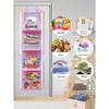 4 Layer Over The Door Hanging Organizer, Cosmetics Wall Hanging Storage Organizer, Large Capacity Mesh Holder With Clear Pockets Hanging Storage Bag