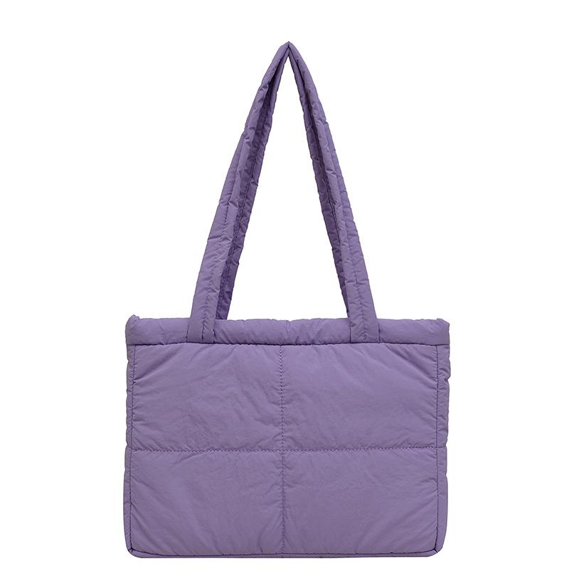 

Nyl Solid 2026 New Product Tote Bag Zipper Macar Color Versatile Casual Shoulder Bag Soft Commuter Large Capacity Handbag