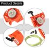 Starter for 245 Chainsaw Compatible with CS6150 For FXKSP155 Works for 45 52cc Models Comes with Filters and Hose