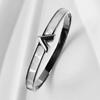 New Design Stainless Steel Zircon Inlaid Bracelets & Bangles for Women Gold Silver Color Waterproof Luxury Brand Jewelry Gifts