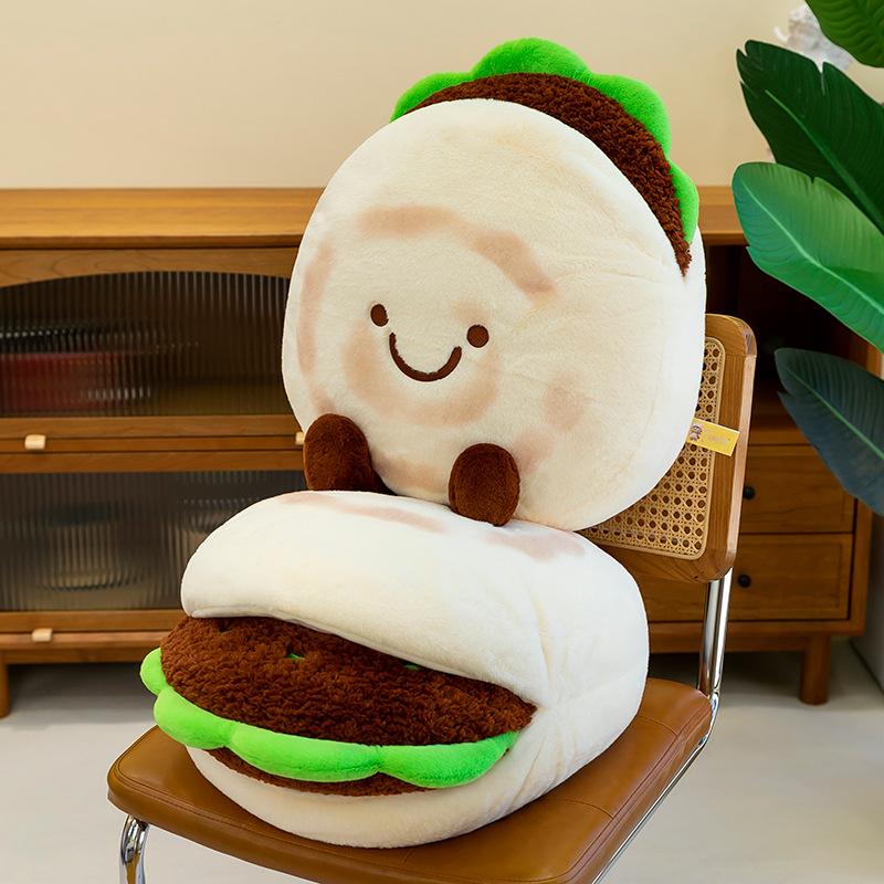 Creative Roujiamo Plush Toys Children's Dolls Fashion Home Ornaments Sofa Pillow Office Cushion