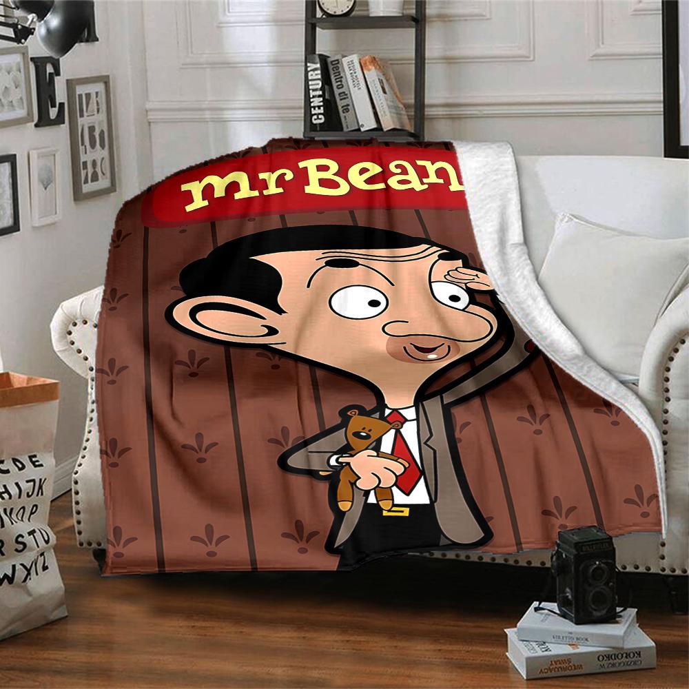1pc Mr Bean1 Blanket, Gift, for Men and Women, Soft Blanket, Good for Sofa Bed Couch Travel, Lightweight Flannel Blanket