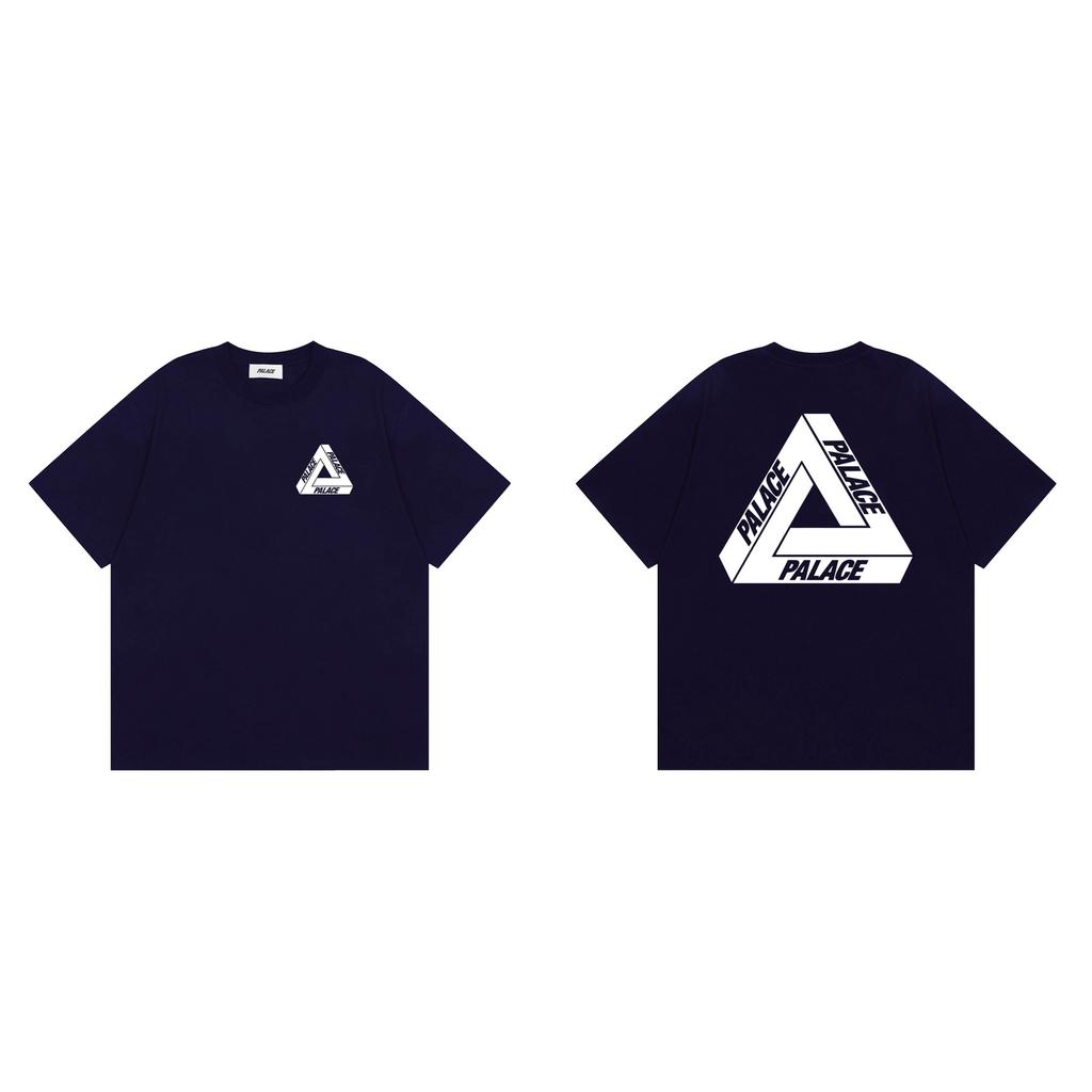 Trendy Brand PALACE Classic Big Triangle LOGO Printing Wang Yibo Same Loose Men's and Women's Summer Short-sleeved T-shirt T